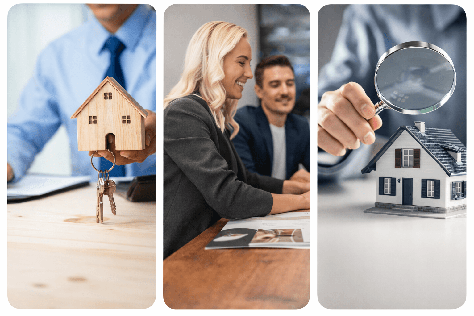 asesor inmobiliario explicando como vender una casa en torrelavega