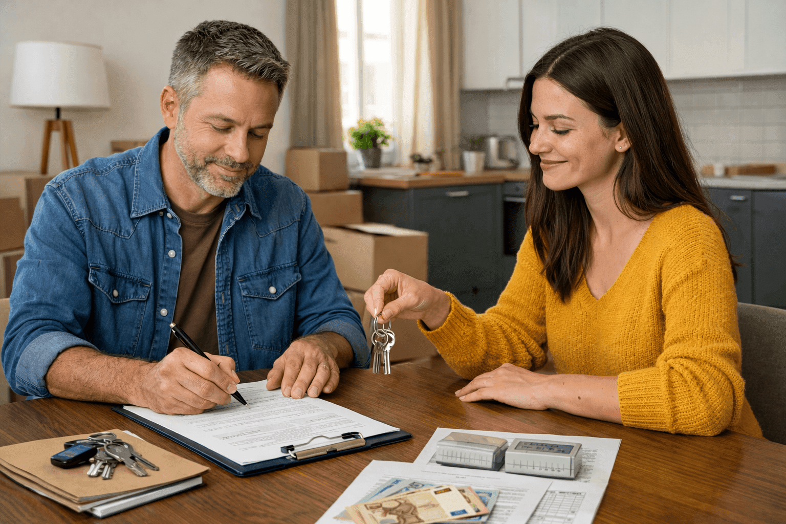 Imagen para este bloque Pon una imagen debajo con algo tipo: papeles llaves calculadora contrato vivienda