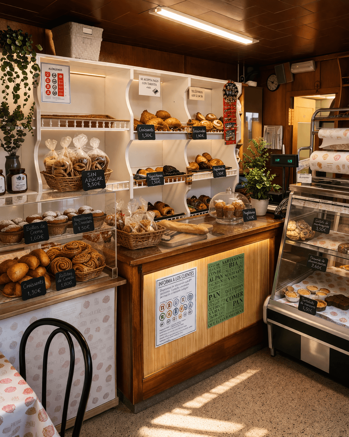 zona de tienda obrador panadería Cantabria traspaso